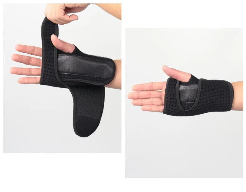Joint tendon sheath fixed support gloves for men in neoprene and aluminium plywood, suitable for basketball volleyball football running and fitness