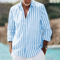 Man wearing a loose-fit long sleeve plaid shirt with 3D floral print and lapel collar.