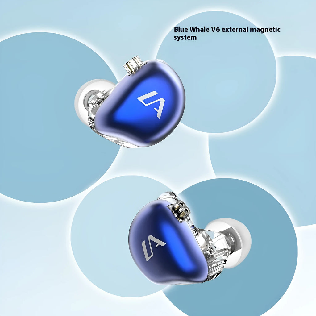 LE3 in-ear wired headset with ear-hook design and silver-plated cable