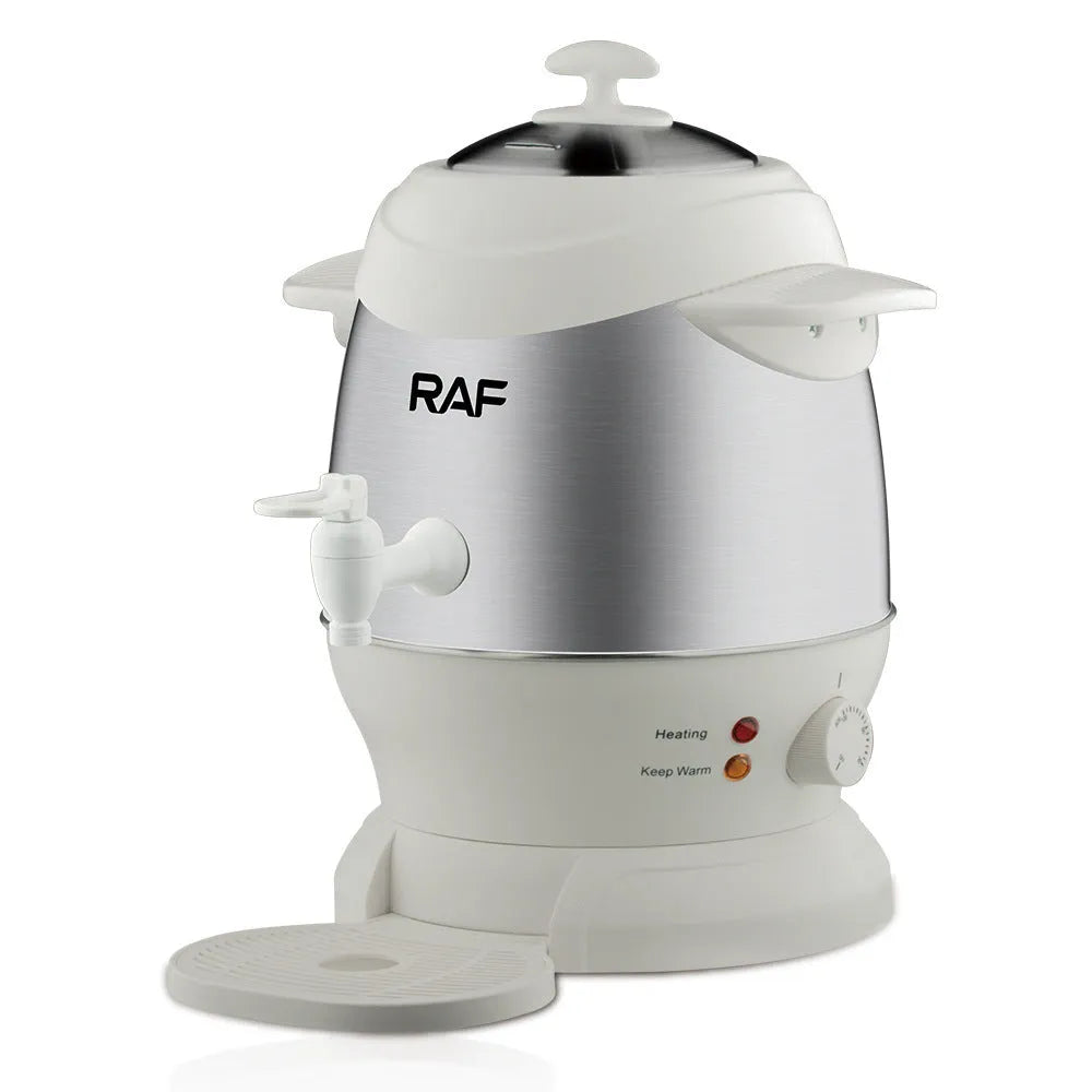 Double-layer large capacity thermal stainless steel kettle 6L in black or white
