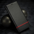 PU TPU handmade carbon fibre magnetic flip phone case in horizontal colour for iPhone