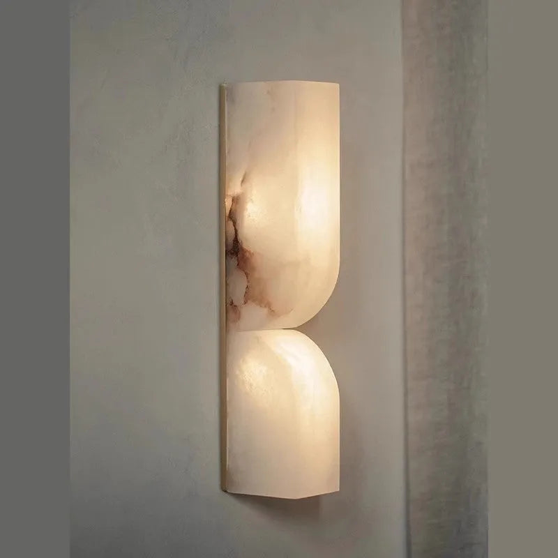 Copper Nordic wall lamp strip with warm light options for bedside or living room