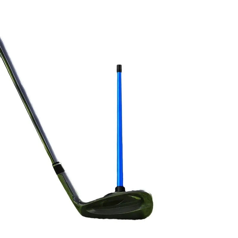 Magnetic baseball bar golf swing trainer in aluminium alloy construction showing blue and red colour options