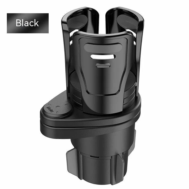 Car cup holder modification accessory in carbon fibre and matte finish options