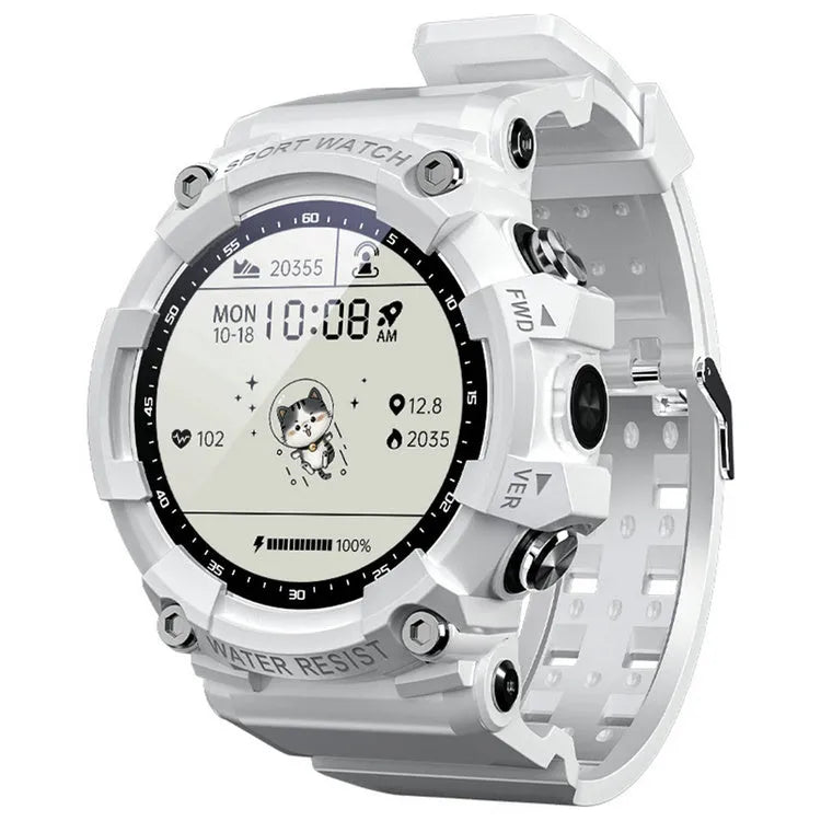 ATTACK 3 IP67 waterproof Bluetooth sports smart watch in black, white, or pink on a TPU strap.