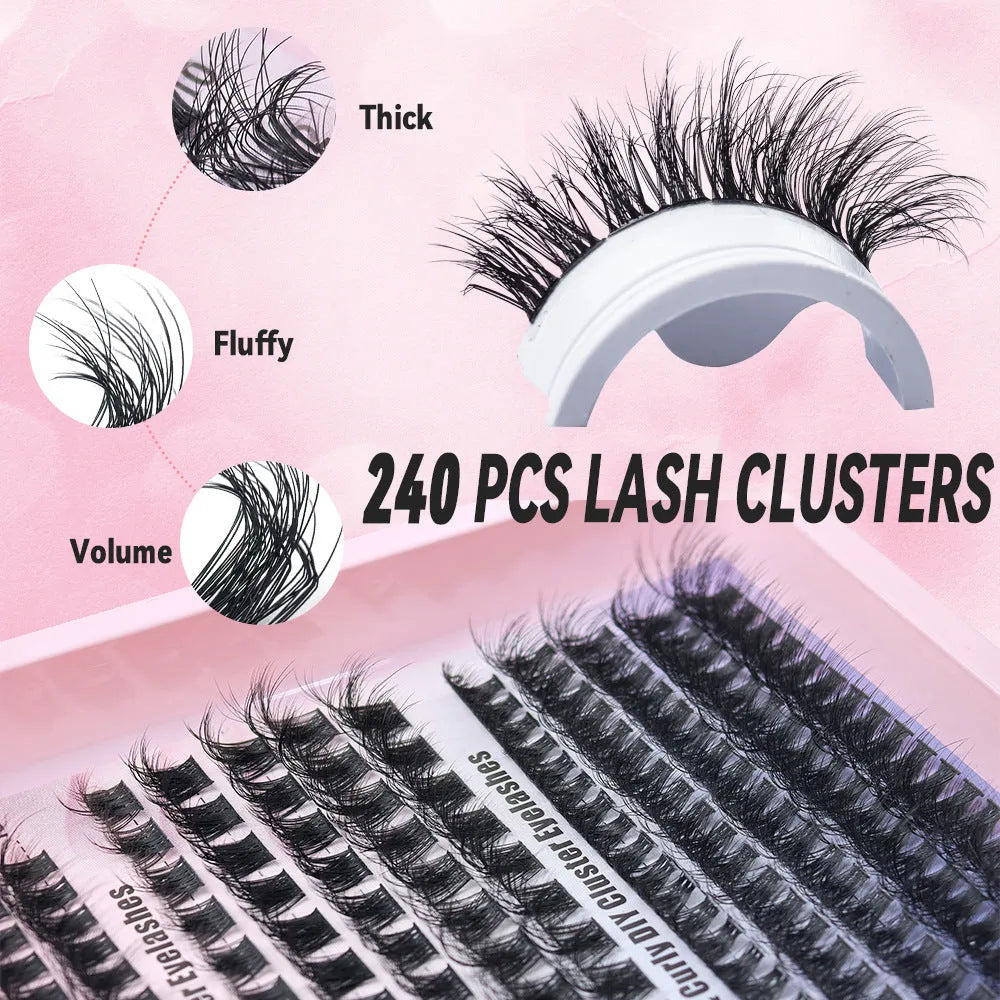 Large capacity false eyelash box with mixed styling options and five specification choices