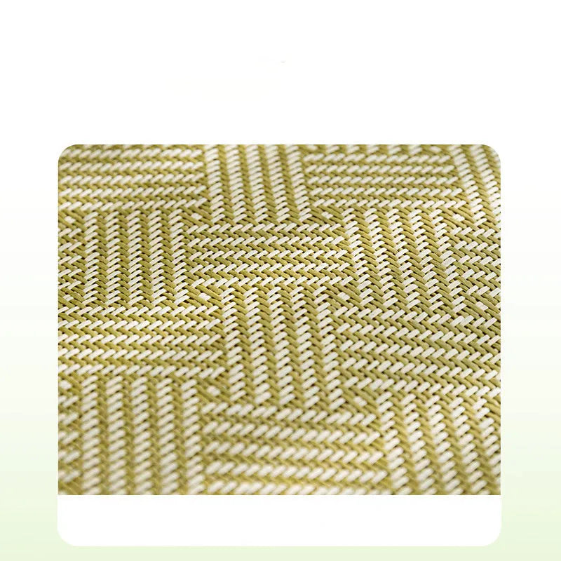 Green fruit backrest pet cooling mat bed for dogs cats with plush fabric