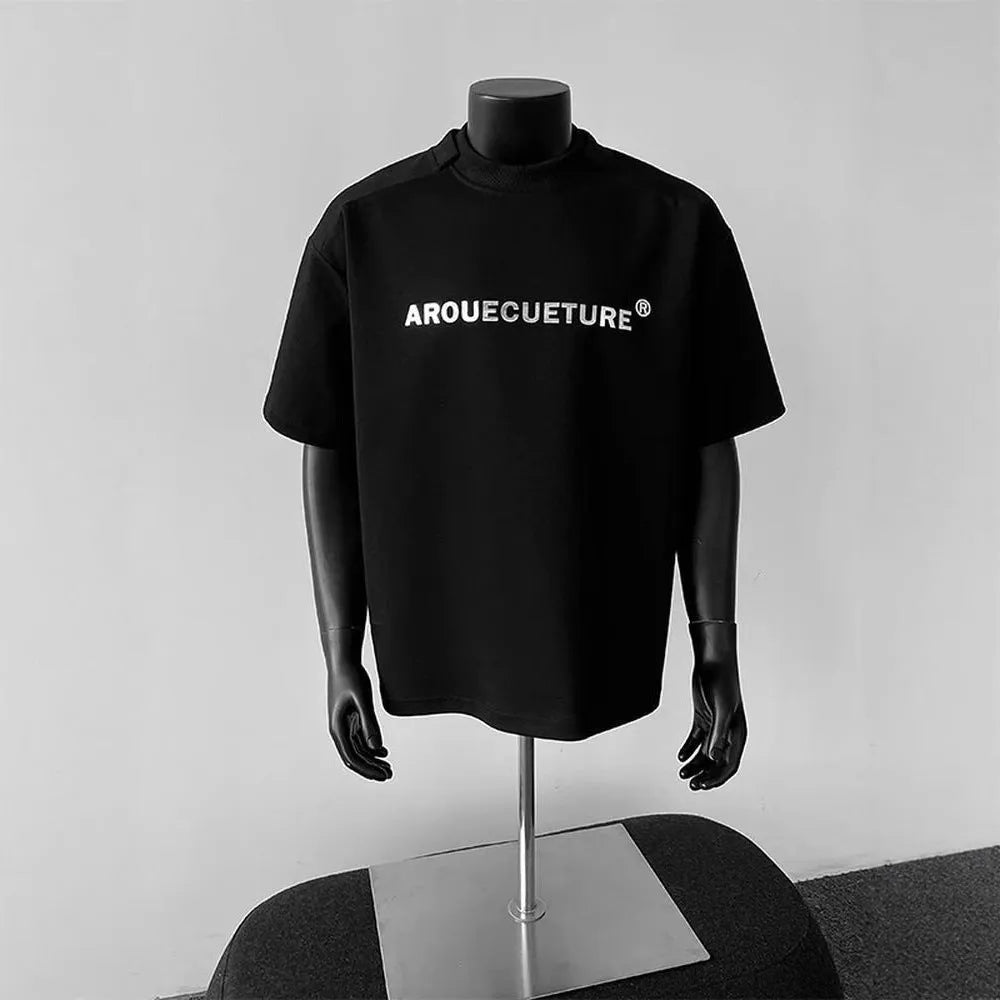 Men's short sleeve summer shirt in pure cotton fabric with loose pullover style
