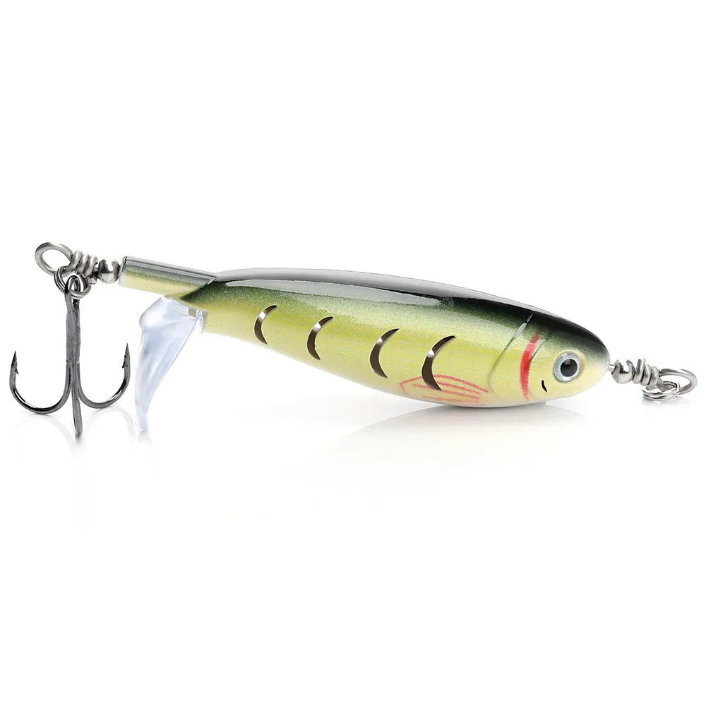 7.5cm bionic artificial fishing swimbait lure on a hook