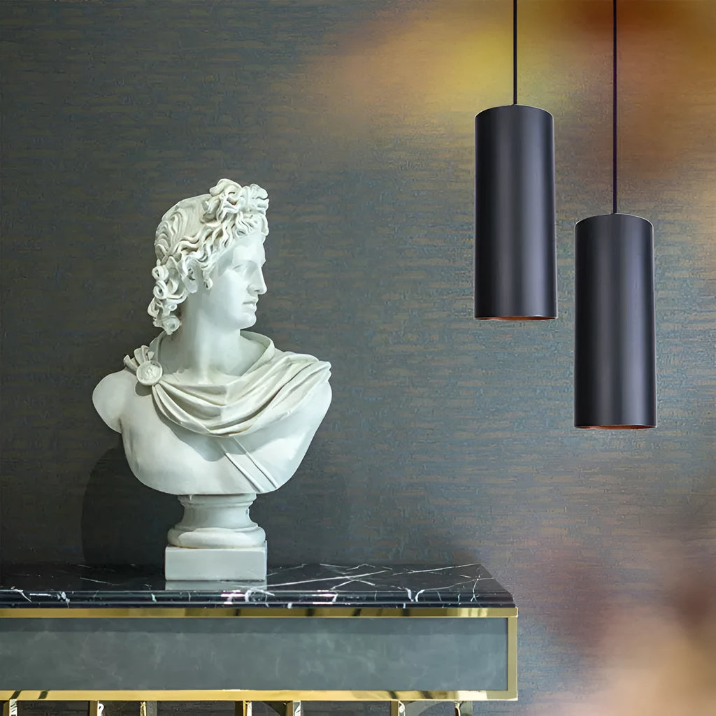 Retro iron art chandelier ceiling light in matte black finish for bedroom or living room