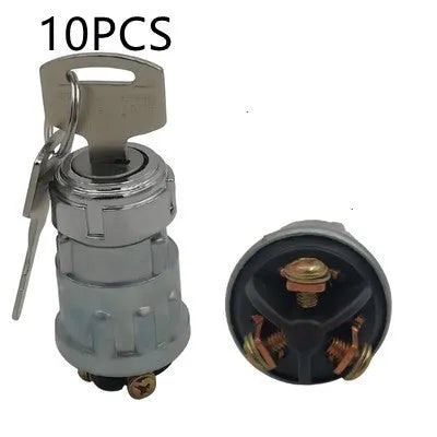 Copper ignition switch with key for trucks and forklifts, JK423 model options