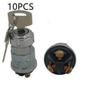 Copper ignition switch with key for trucks and forklifts, JK423 model options