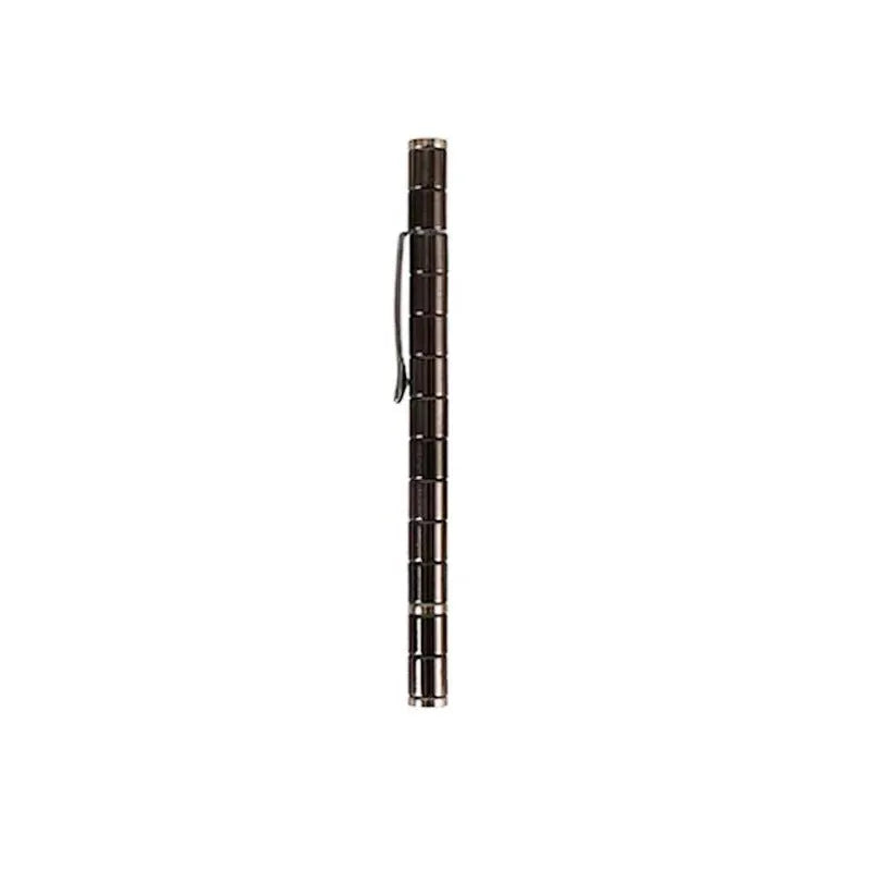 Magnetic modular pen with 13 rings, 12 steel balls, 3 refills, and capacitive head in silver iron box