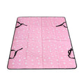 Grey car pet mat with dog bone print design covering a car rear seat