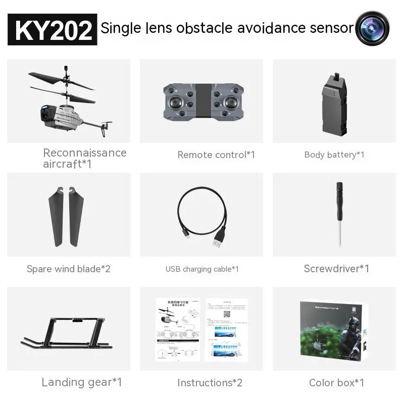 Heifeng reconnaissance UAV helicopter drone with obstacle avoidance features and remote control