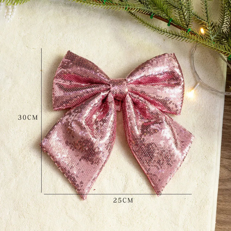 8cm pink foam ball Christmas pendant modern style tree ornament