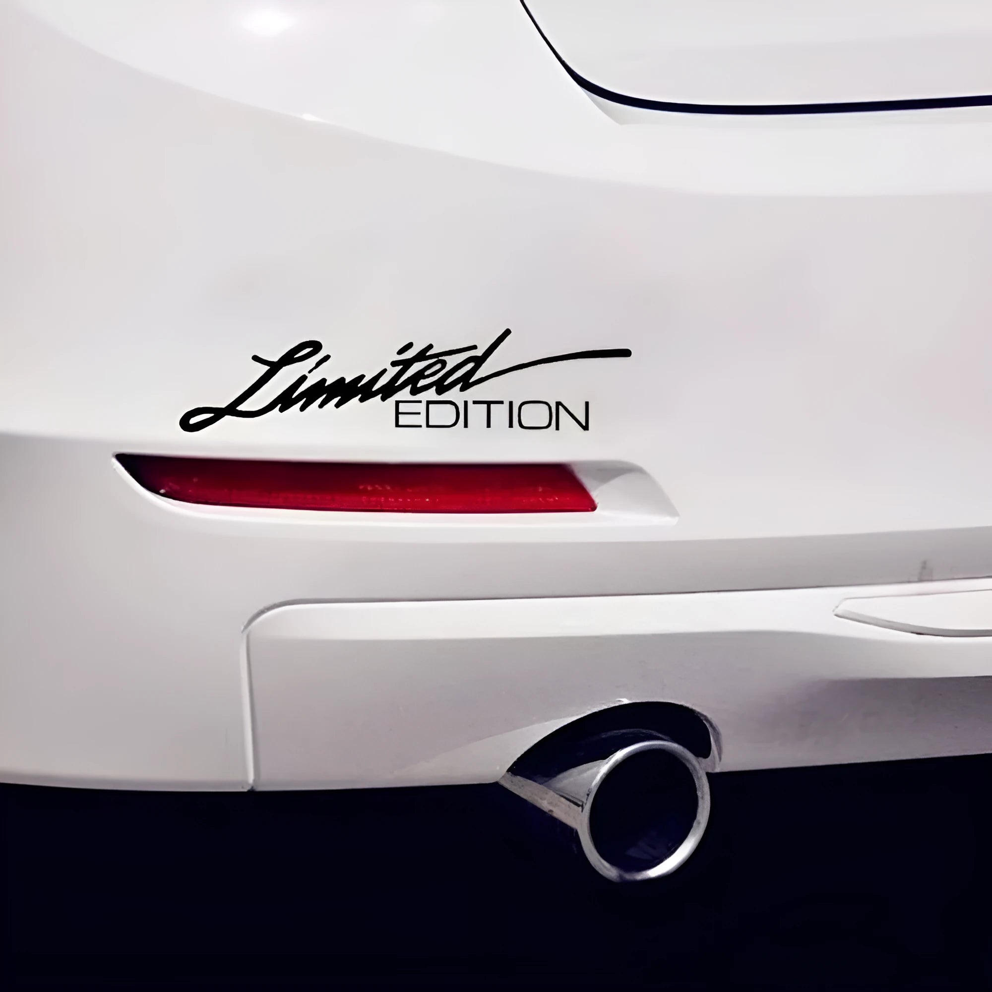 British reflective bumper sticker with English wording, 16cm by 3.8cm plastic car decal