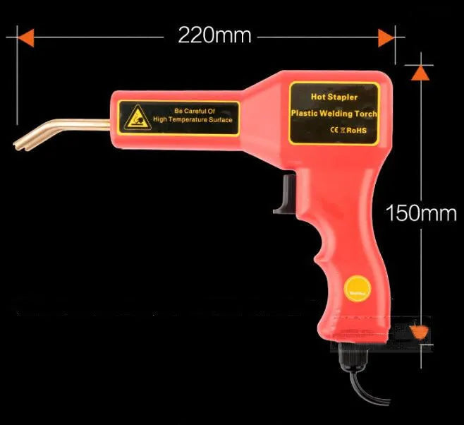 CR307 plastic repair welding gun with power cord and LED work light for car bumper repairs