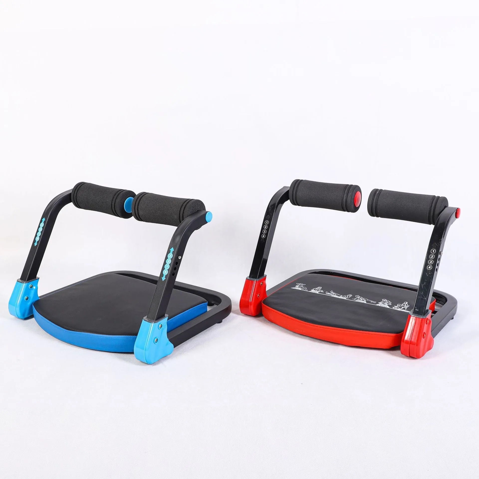 Mini multifunctional abdominal fitness equipment in red or sky blue colour for home and office use