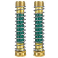 Brass spring hose connector with spiral mechanism for garden irrigation systems