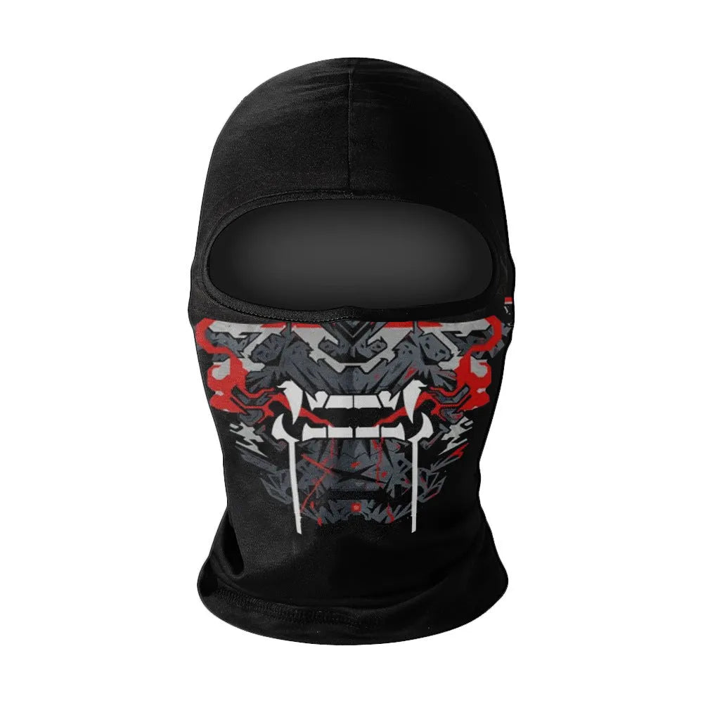 Men's summer breathable full face sun protection quick-drying ice silk polyester balaclava