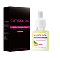 15ml bottle of clear moisturising nail and cuticle oil for nail care treatment.