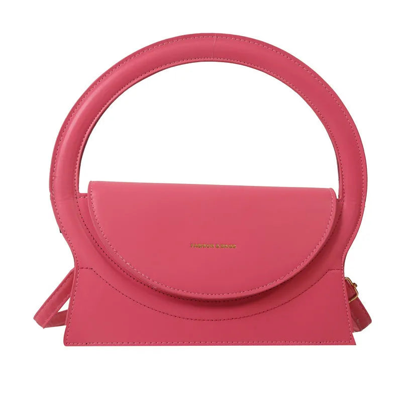 PU square messenger shoulder bag with mobile phone pocket in multiple colour options