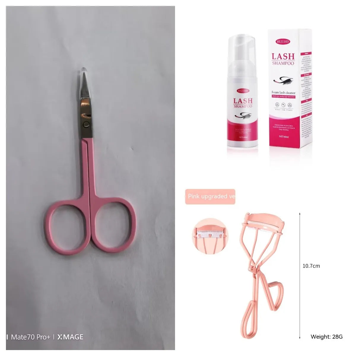Lash shampoo mousse eyelash cleaning solution 60ml in 3.7cm × 13.5cm packaging