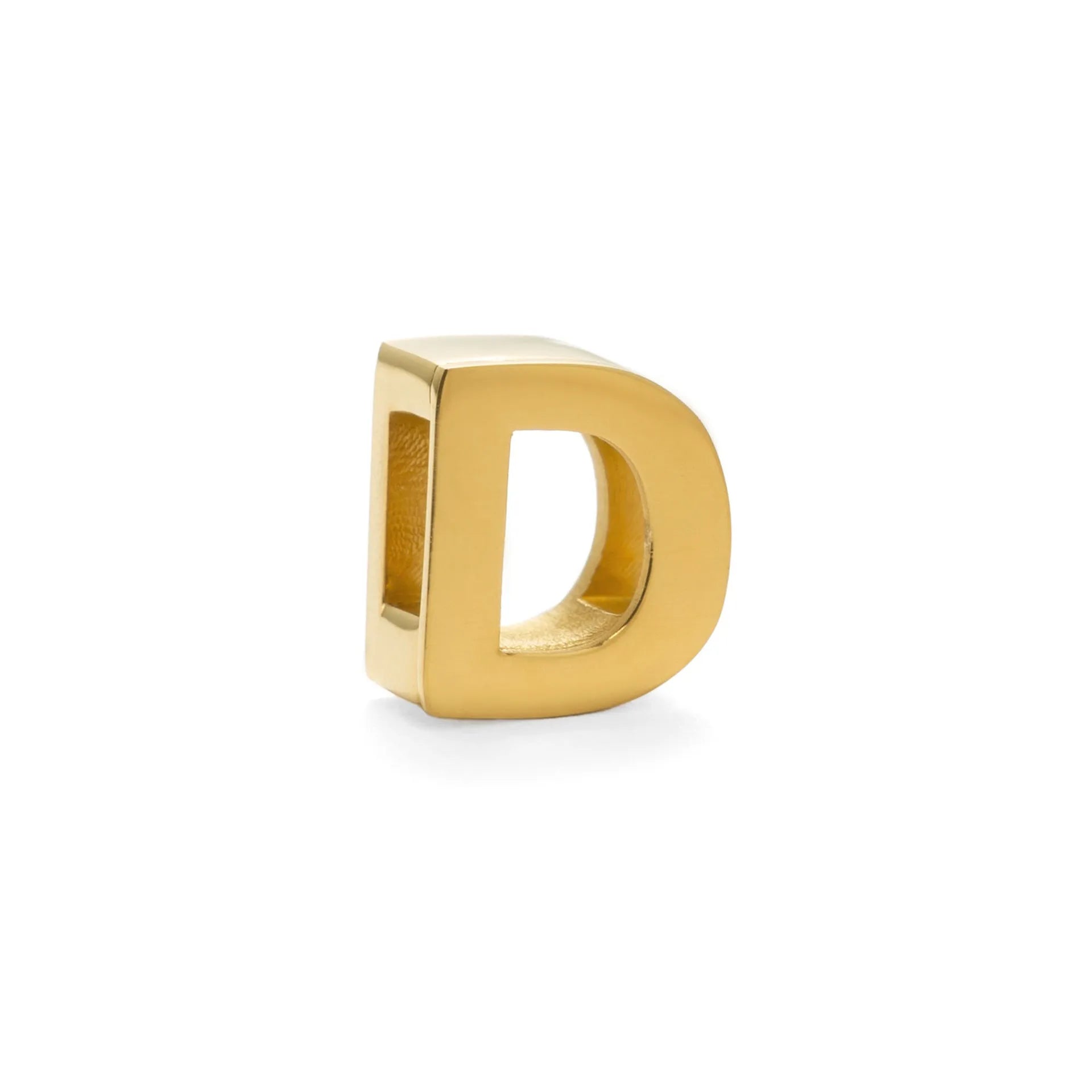 Titanium steel necklace with a single charm showing a number or letter on a 40.5cm gold or silver chain.