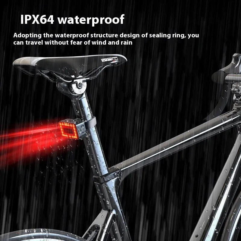Smart bicycle taillight with millimeter wave radar detection and Type-C charging port