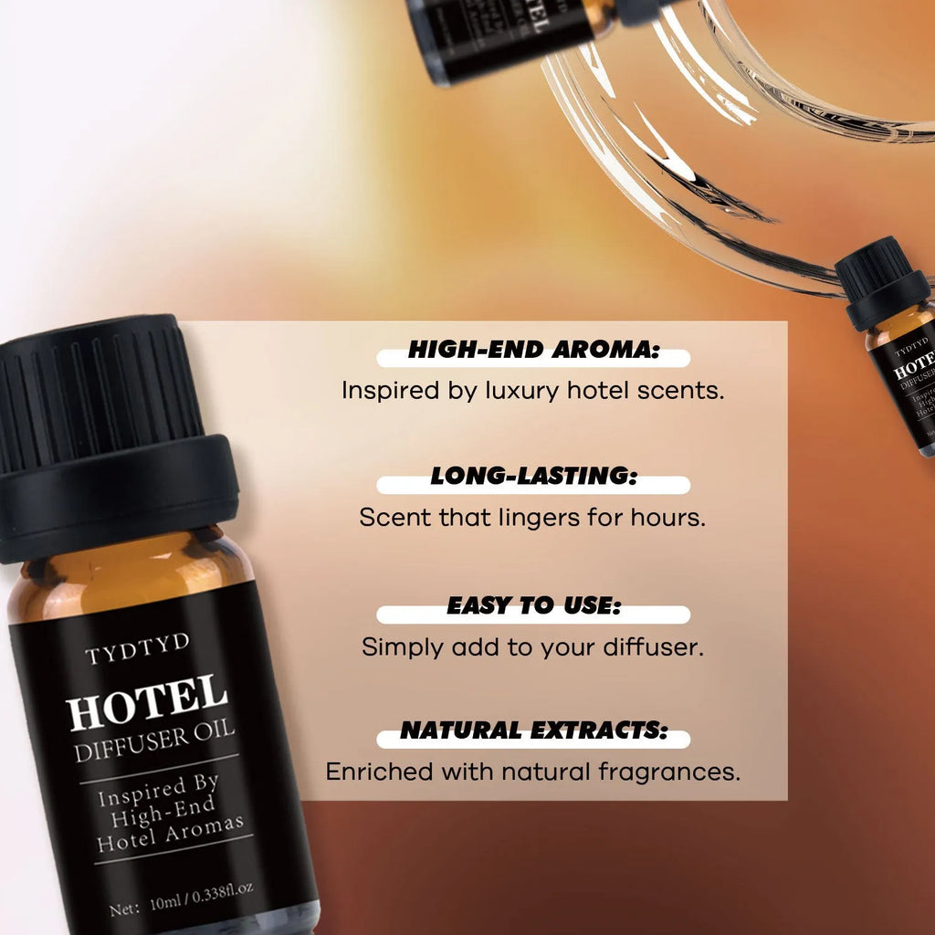 10ml glass bottle of natural plant fragrance essential oil for aromatherapy and diffusers
