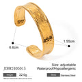 Stainless steel wings design ring with adjustable opening band in electroplated silver tone.