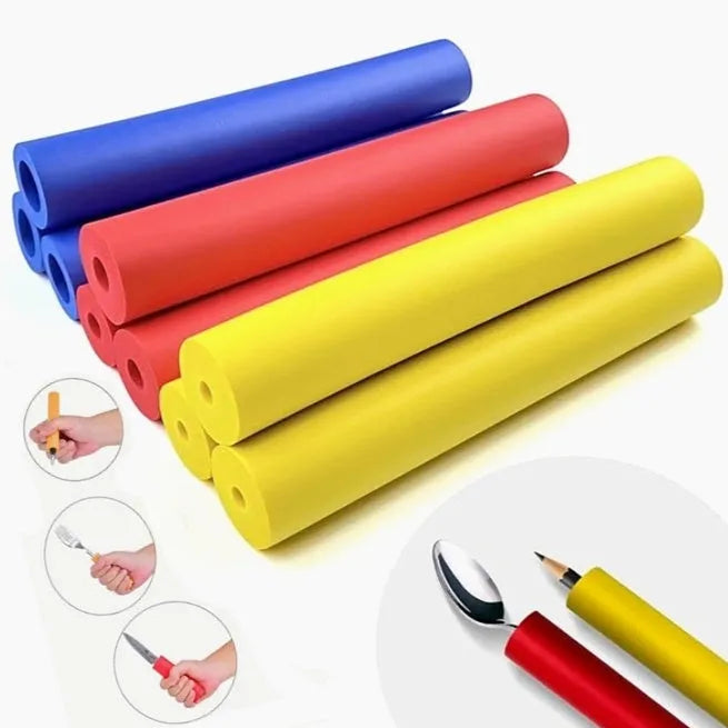 Rubber auxiliary grip hose for tableware pen tools showing inner diameters