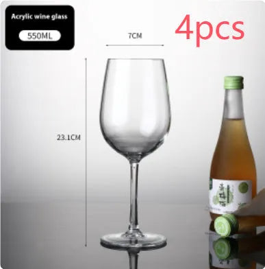 Clear PC acrylic party catering bottle for milk tea and red wine, 300ml or 550ml capacity.