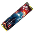 M.2 format solid state drive for desktop computers, shown with PCIe connector visible.