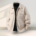 Men's slim fit black overcoat with Lycra fabric for casual daily wear