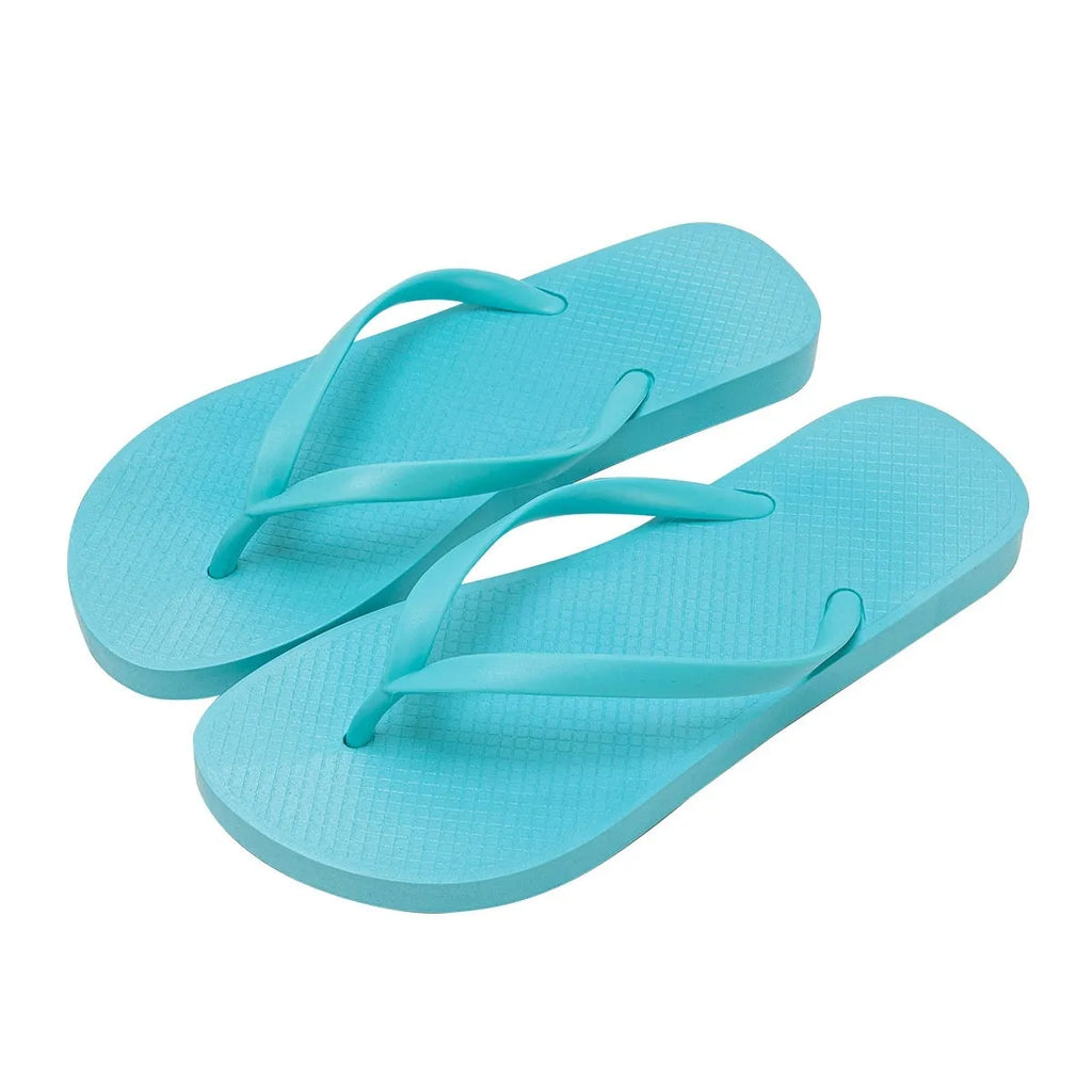 Foldable casual slippers with a hollow-out plastic upper and non-slip PVC sole in black colour.