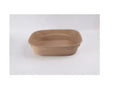 Brown disposable waterproof cat litter box with environmentally friendly degradable materials
