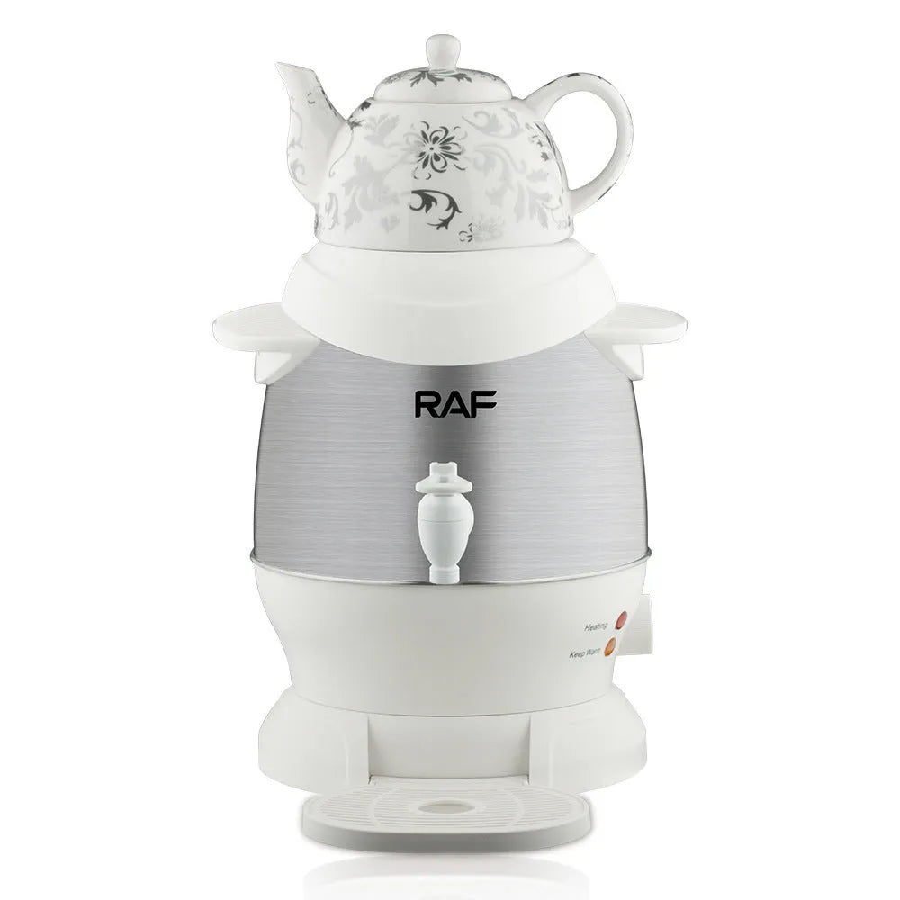 Double-layer large capacity thermal stainless steel kettle 6L in black or white