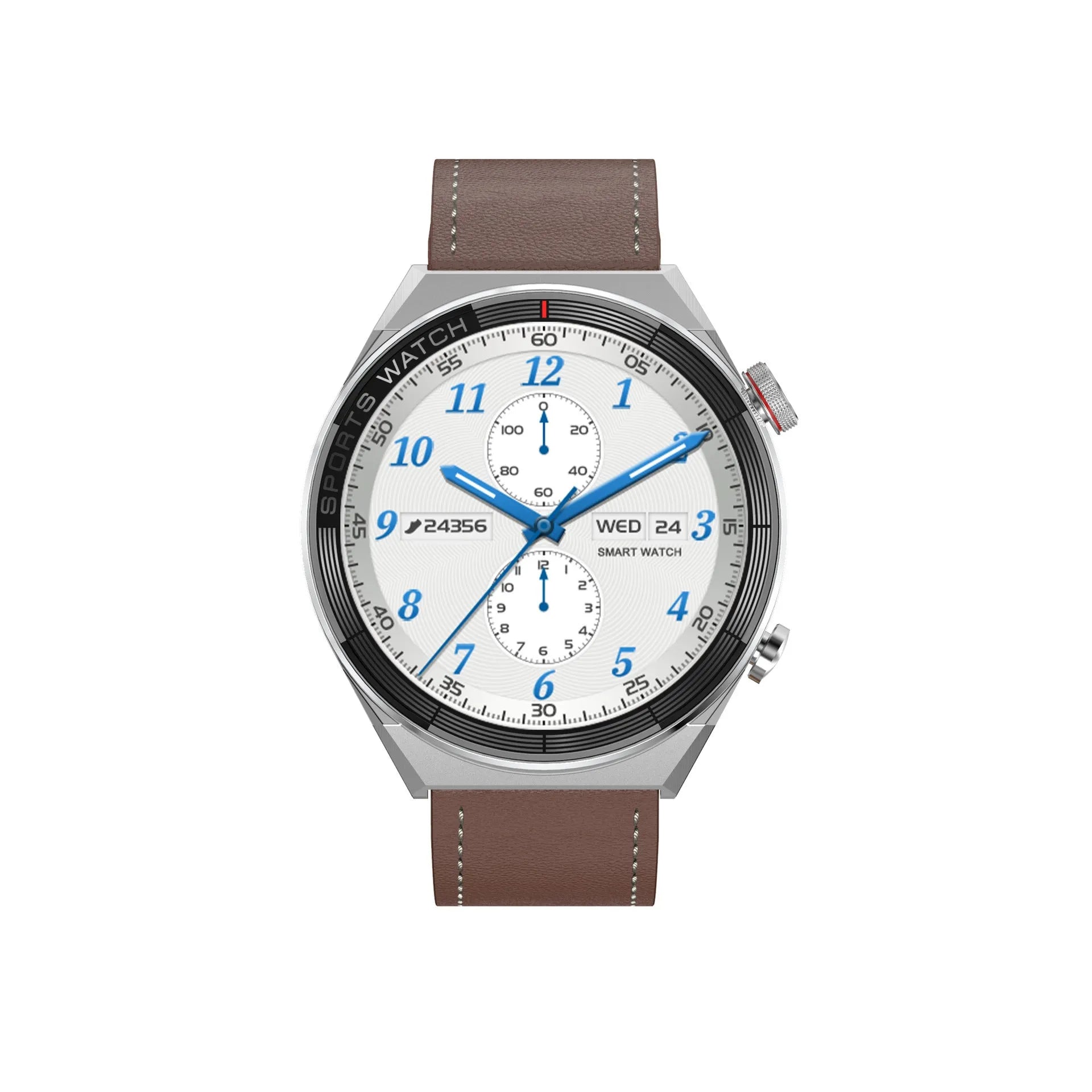 Large screen smart watch with Bluetooth call functionality showing HD colour display on wrist