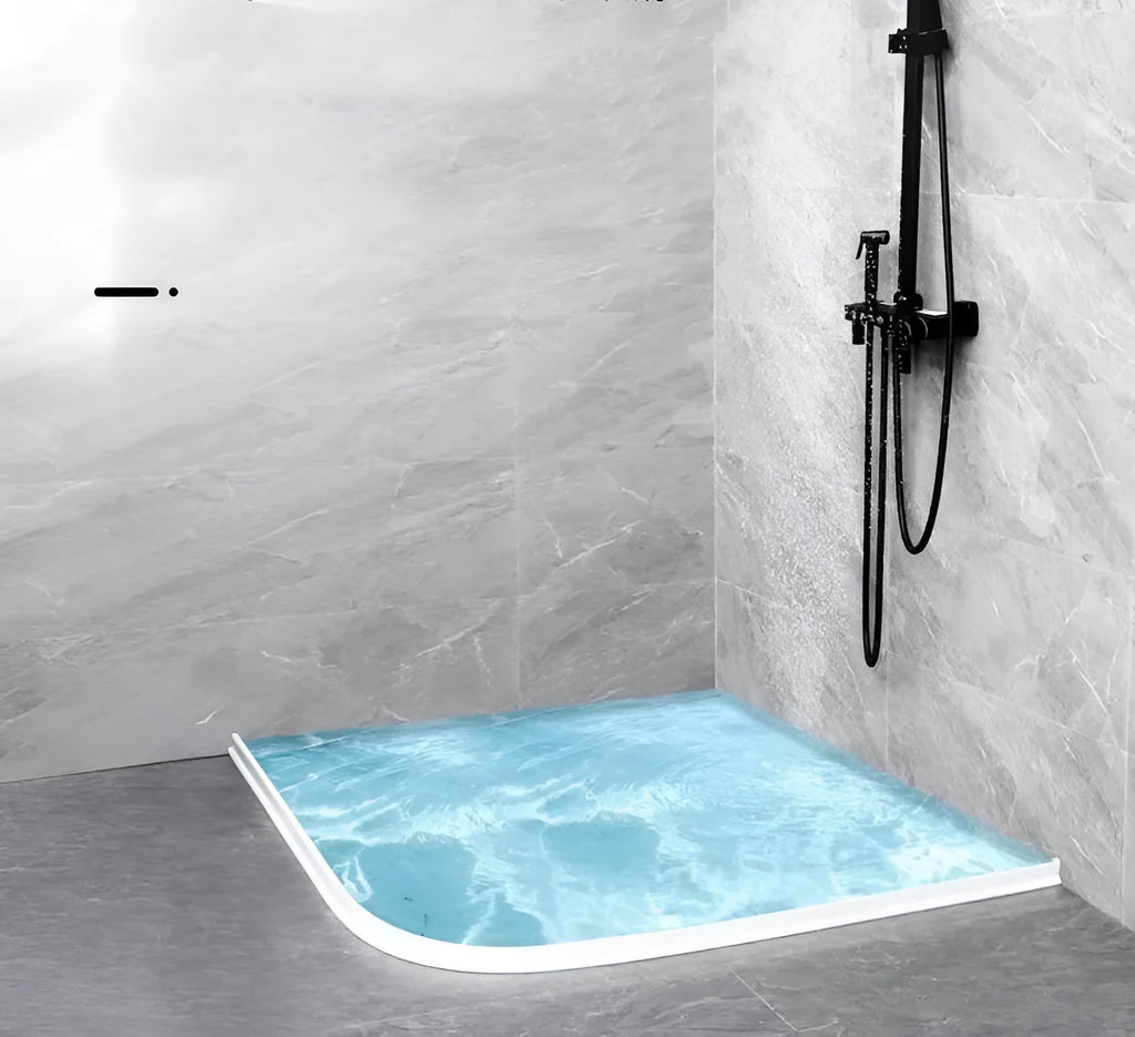 Flexible TPE bathroom waterproof strip in black colour for shower room floor sealing