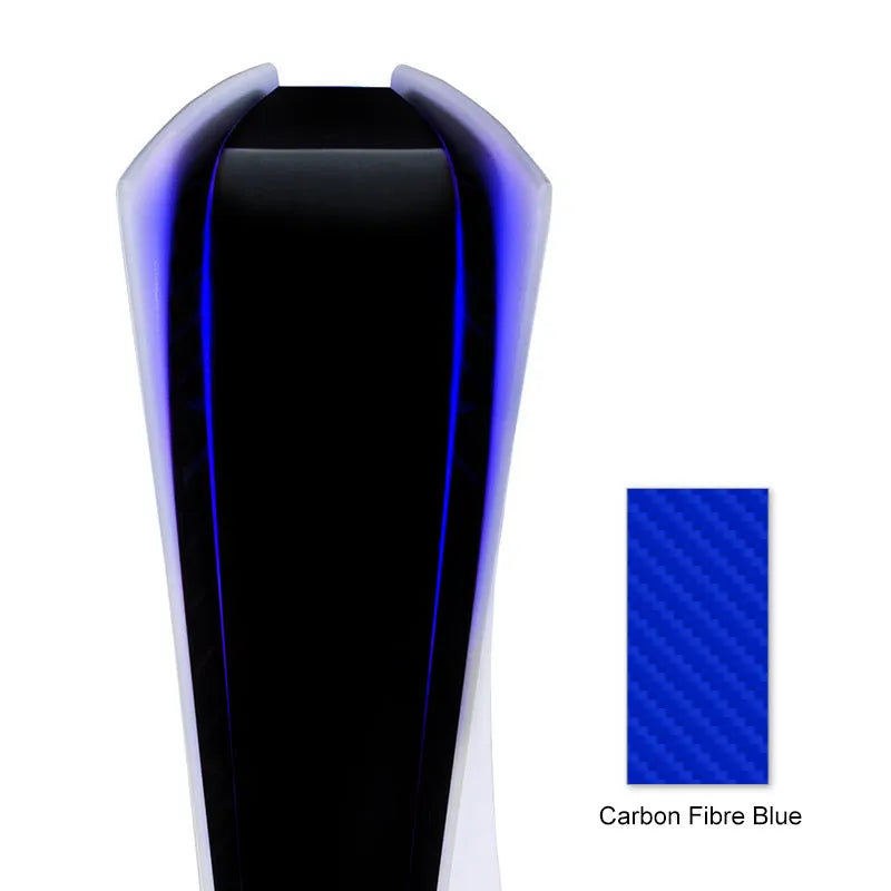 PS5 light bar film sticker with carbon fibre pattern in multiple colour options