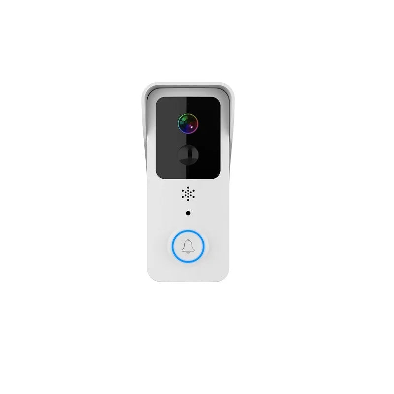 Waterproof smart visual doorbell intercom with HD video camera and battery power source