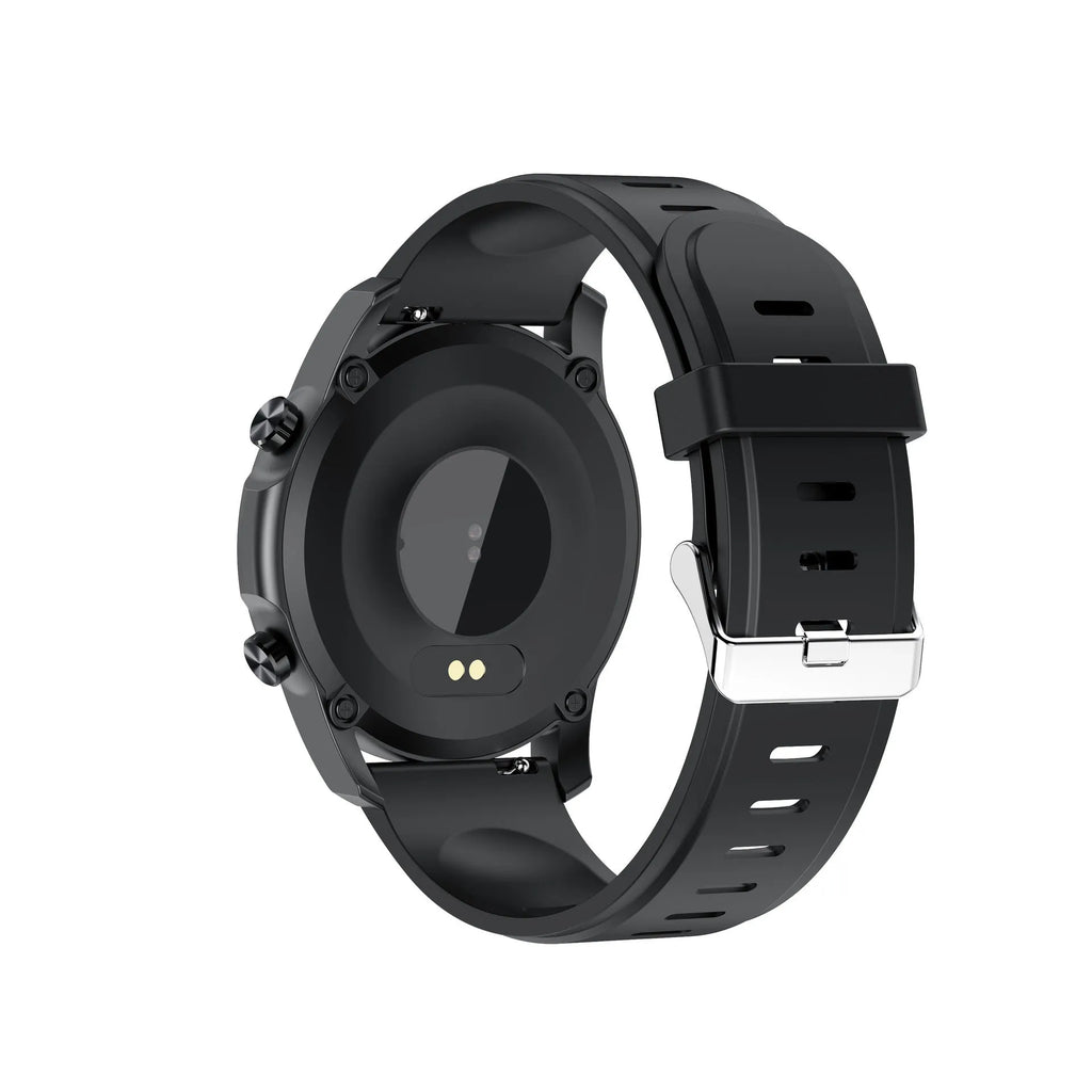 Youth2 Body Temperature Smart Bracelet with 1.3-inch touch screen and zinc alloy case in black or grey