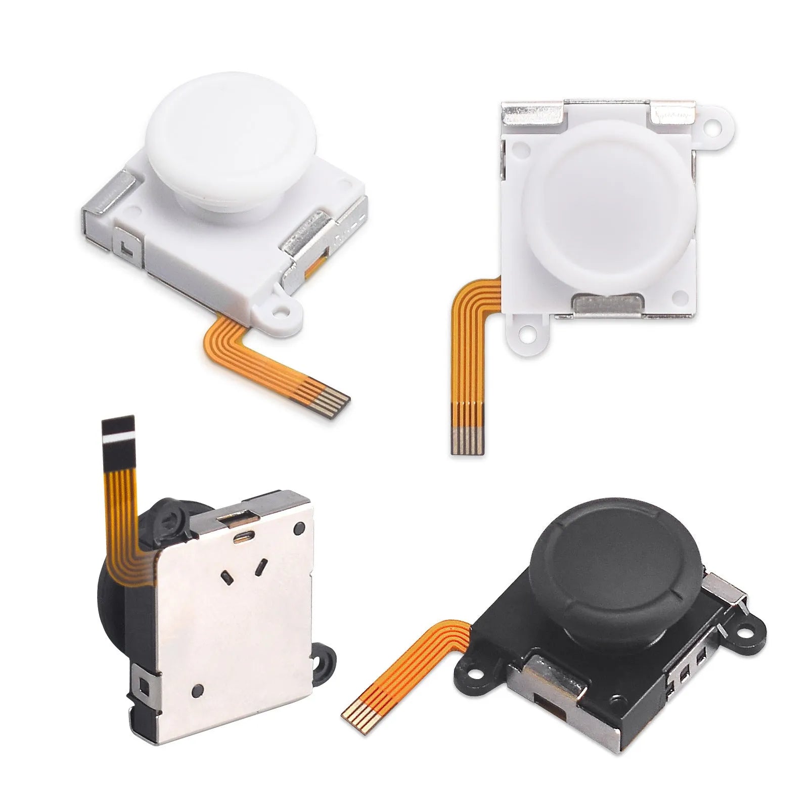 Hall effect electromagnetic rocker joystick replacement component for PS5, Xbox, and Switch gamepads.