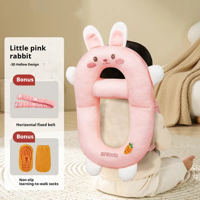 Cartoon anti-collision baby pillow in dinosaur design for toddler fall protection