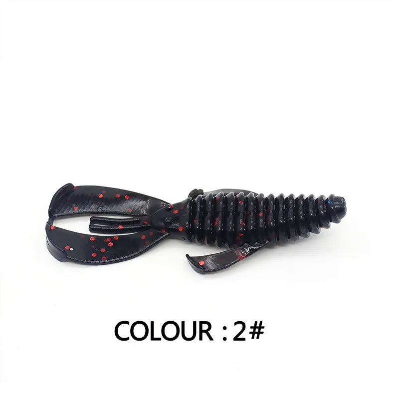 PVC fishing soft bait lure in two sizes with multiple colour variations for freshwater and saltwater angling