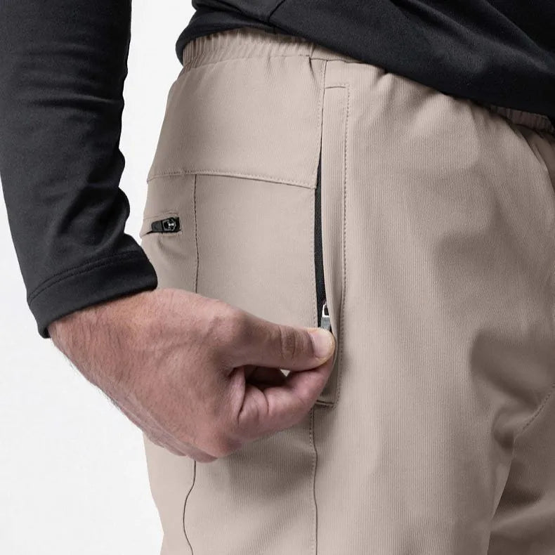 Men's quick-drying running fitness pants with ankle-tied loose casual design in multiple colours