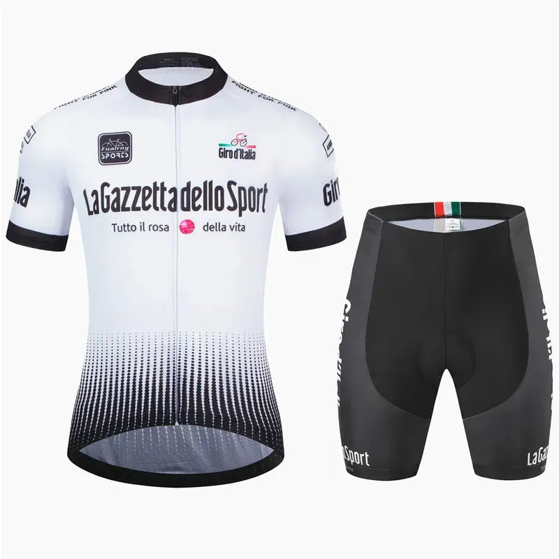 Road bike cycling short sleeve suit in polyester fabric with multiple colour options