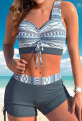 Women's bikini swimsuit top and bottom set on a mannequin, colour as shown in product image.